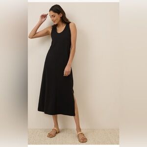 Pact Black Sleeveless Maxi Dress